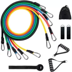 Set 5 Ligas De Resistencia + Accesorios Xfit