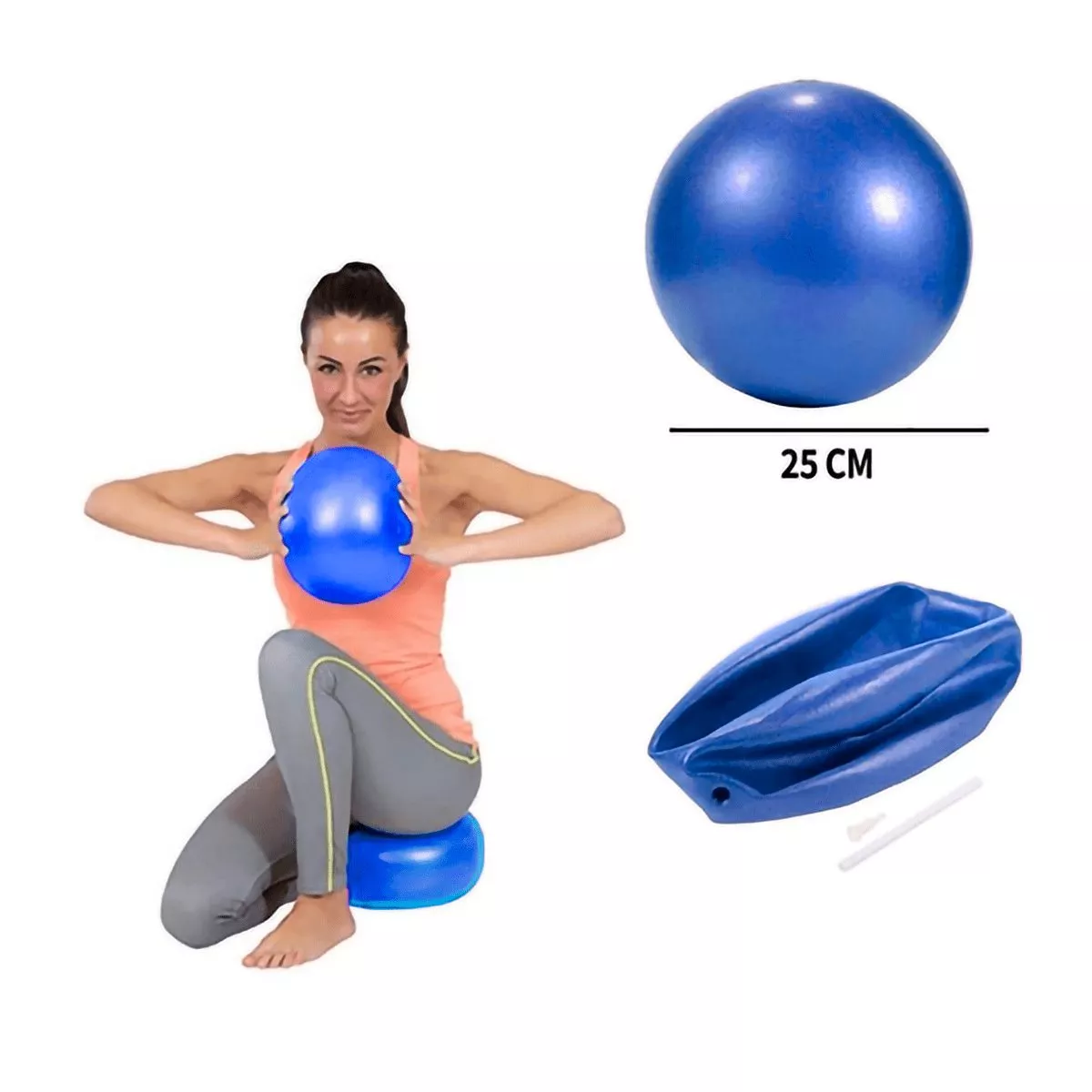 Pelota Yoga Pilates Fitness Aeróbicos Ejercicio 50Cm - Importadora